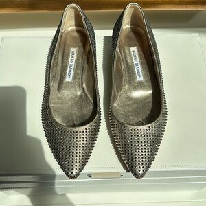 Manolo Blanik platino flat 37.5